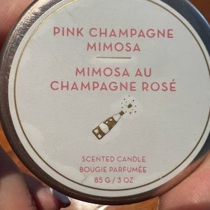 Freebie! Pink champagne mimosa candle